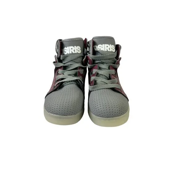 Osiris Burgundy & Grey Shoes - Picture 4 of 9